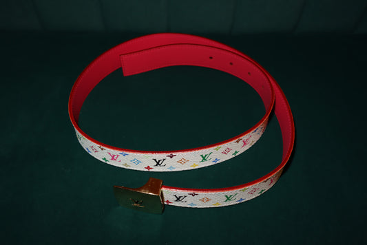 Louis Vuitton White Monogram Multicolor Pre-Loved