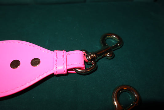 Dior Shoulder Strap Leather Canvas Pink Women Pre-Loved