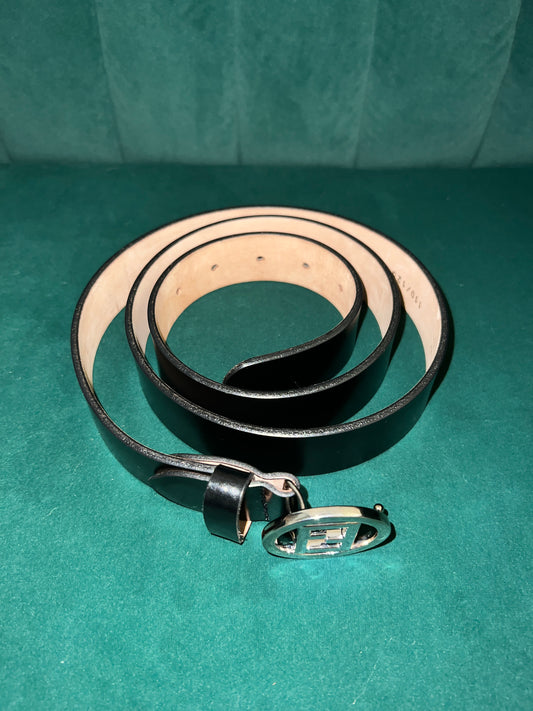 Fendi Belt Silvery Pre-Loved