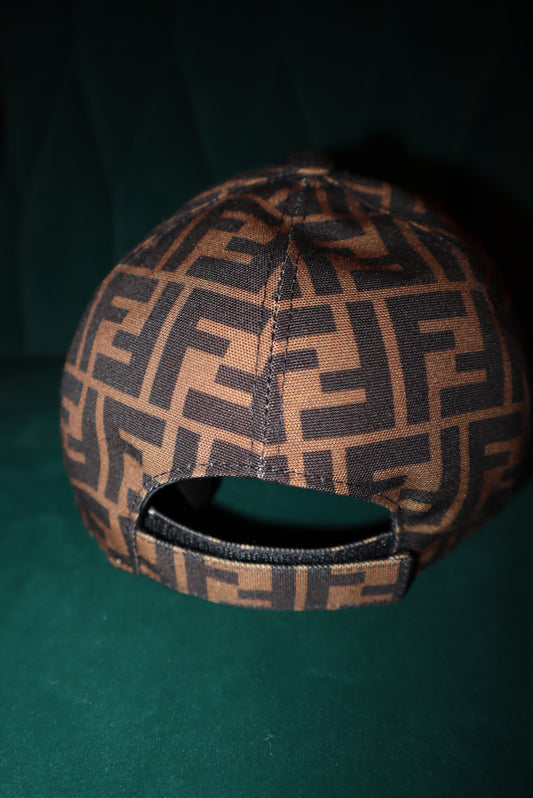 Fendi Canvas FF Reloaded Baseball Hat Yellow