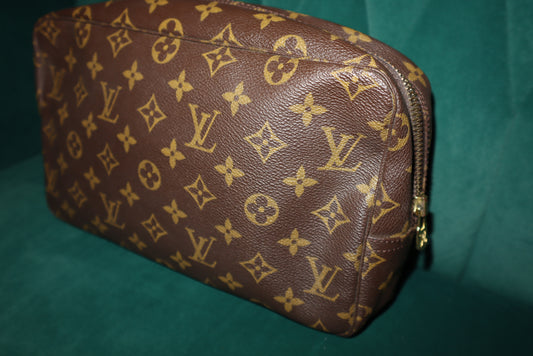 JC Louis Vuitton Trousse Toilette 28 Monogram Canvas Travel Pouch Pre-Loved