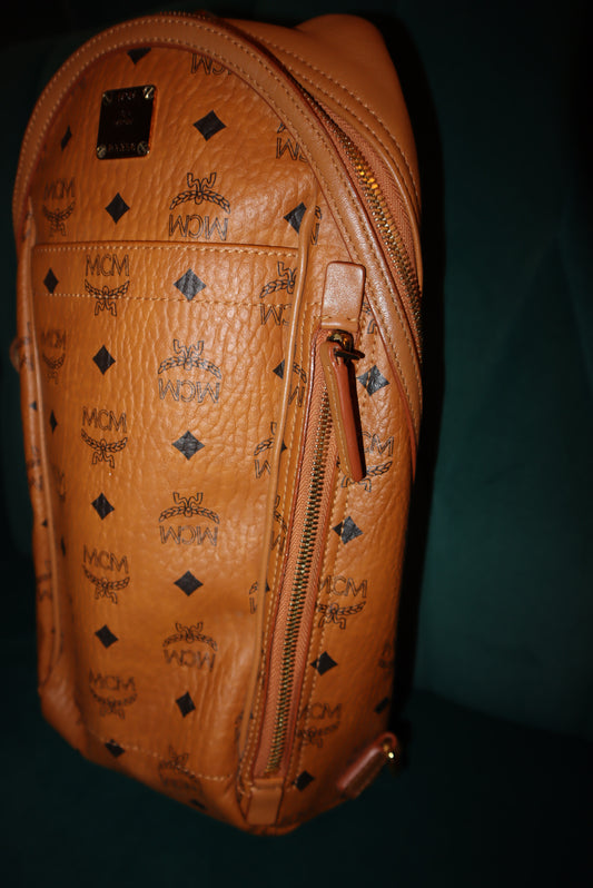 MCM Fursten Shoulder Bag In Visetos Pre-Loved