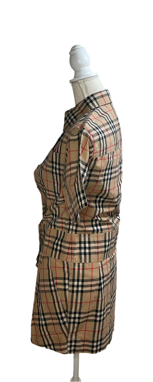 Burberry Beige Vintage Check Giovanna Dress SIZE 0