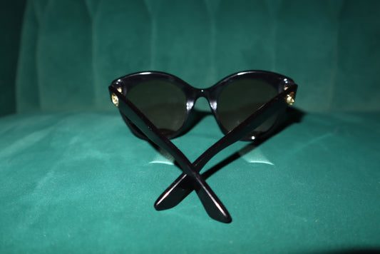 Gucci Round GG Sunglasses GG0028S Black