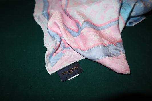 Pre-Loved Louis Vuitton Silk Monogram Rising Confidential BB Bandeau Blush