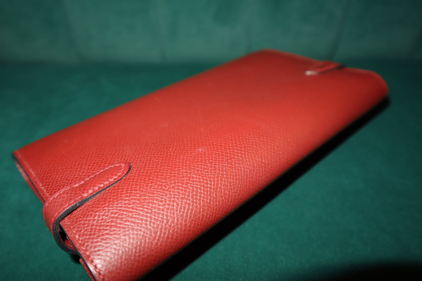 Hermes Ruby Epsom Leather Kelly Classic Wallet Pre-Loved