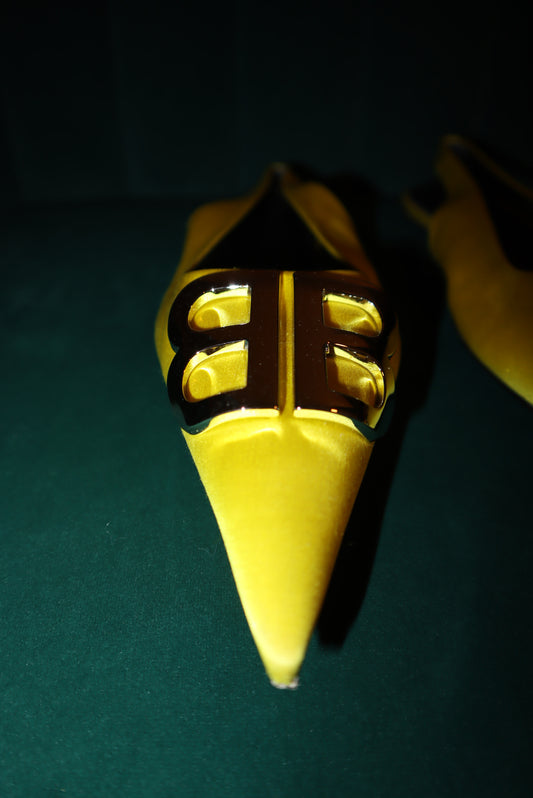 Balenciaga Silk Ballerina Sling backs