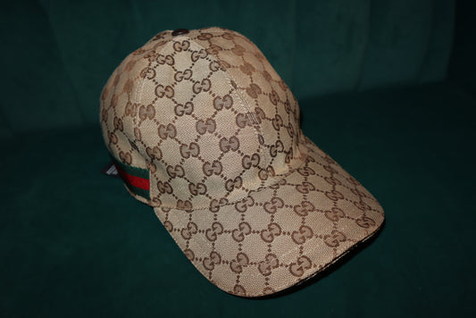 Gucci GG Canvas Web Line Cap Hat Pre-Loved