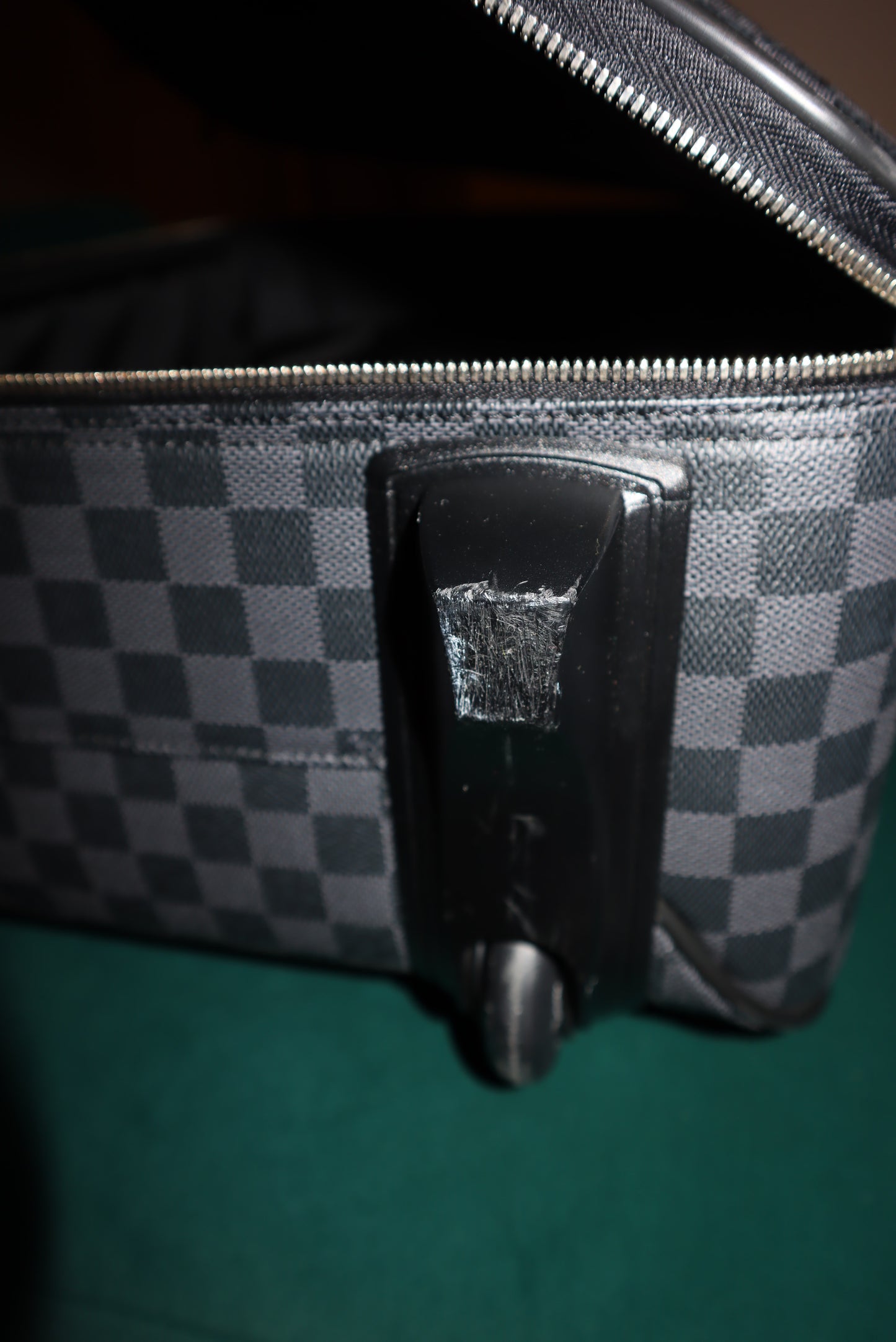 Louis Vuitton's Pégase 55 carry-on in Navy Blue Damier Ebene