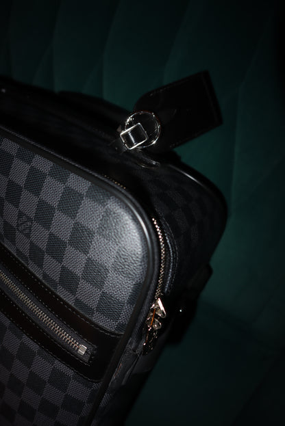 Louis Vuitton's Pégase 55 carry-on in Navy Blue Damier Ebene