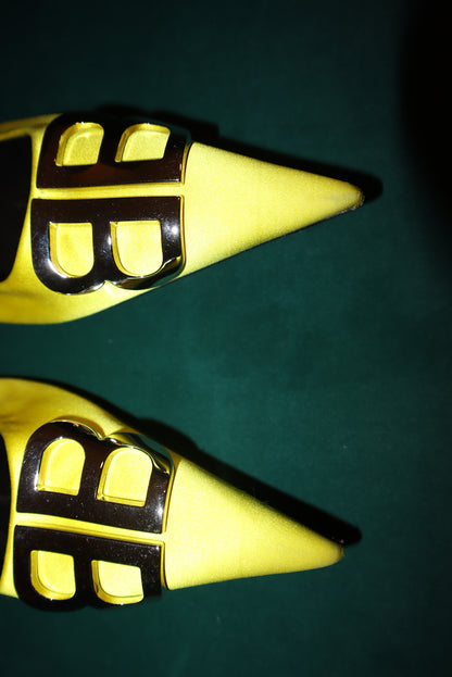 Balenciaga Silk Ballerina Sling backs