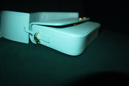 JACQUEMUS  Smooth Calfskin Le Carinu Turquoise