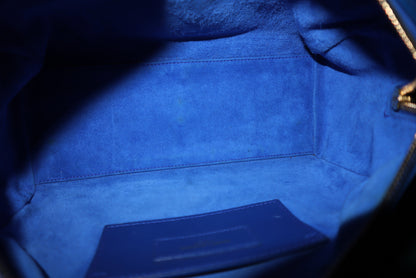 Saint Laurent Lou Camera Bag – Cobalt Blue Leather, Convertible Strap (Top-Handle / Crossbody)