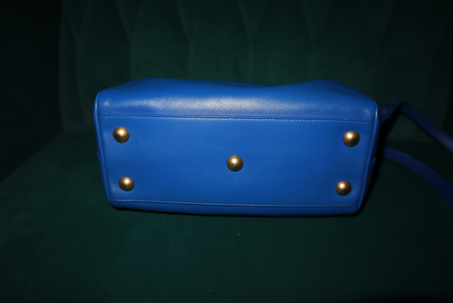 Saint Laurent Lou Camera Bag – Cobalt Blue Leather, Convertible Strap (Top-Handle / Crossbody)