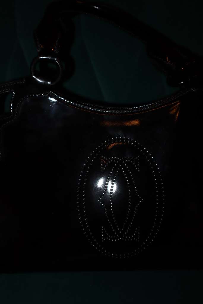 Cartier Black Patent Leather Meduim Marcello de Cartier Bag
