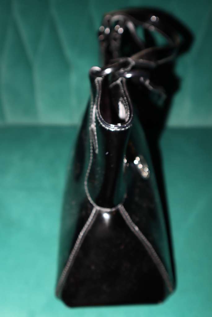 Cartier Black Patent Leather Meduim Marcello de Cartier Bag