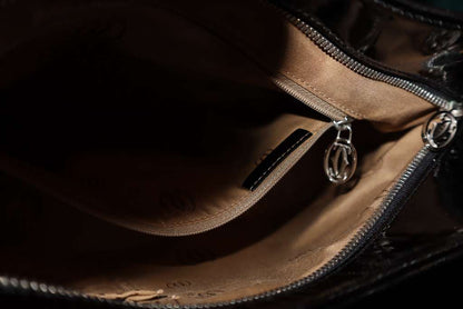 Cartier Black Patent Leather Meduim Marcello de Cartier Bag