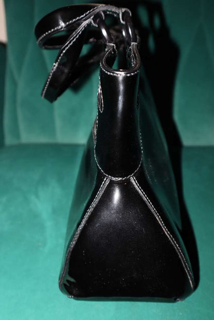 Cartier Black Patent Leather Meduim Marcello de Cartier Bag