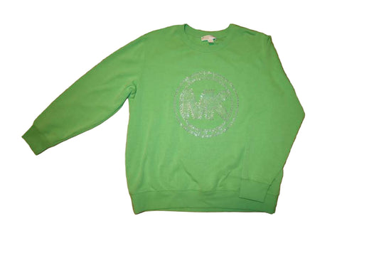 Michael Kors Embellished Logo Cotton Blend Sweatshirt