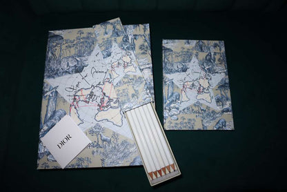 Dior Gift Set Notebook & Pencils Limited Edition Around The World