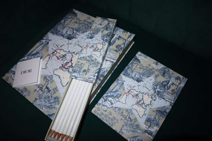 Dior Gift Set Notebook & Pencils Limited Edition Around The World