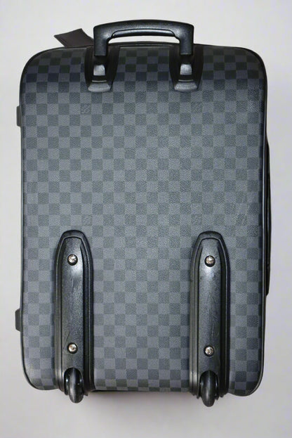 Louis Vuitton's Pégase 55 carry-on in Navy Blue Damier Ebene