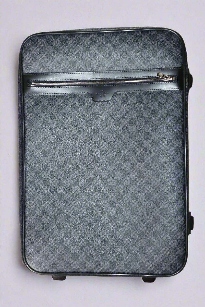 Louis Vuitton's Pégase 55 carry-on in Navy Blue Damier Ebene