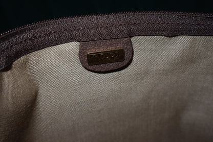 Gucci GG Supreme Beige Large pouch Pre-Loved