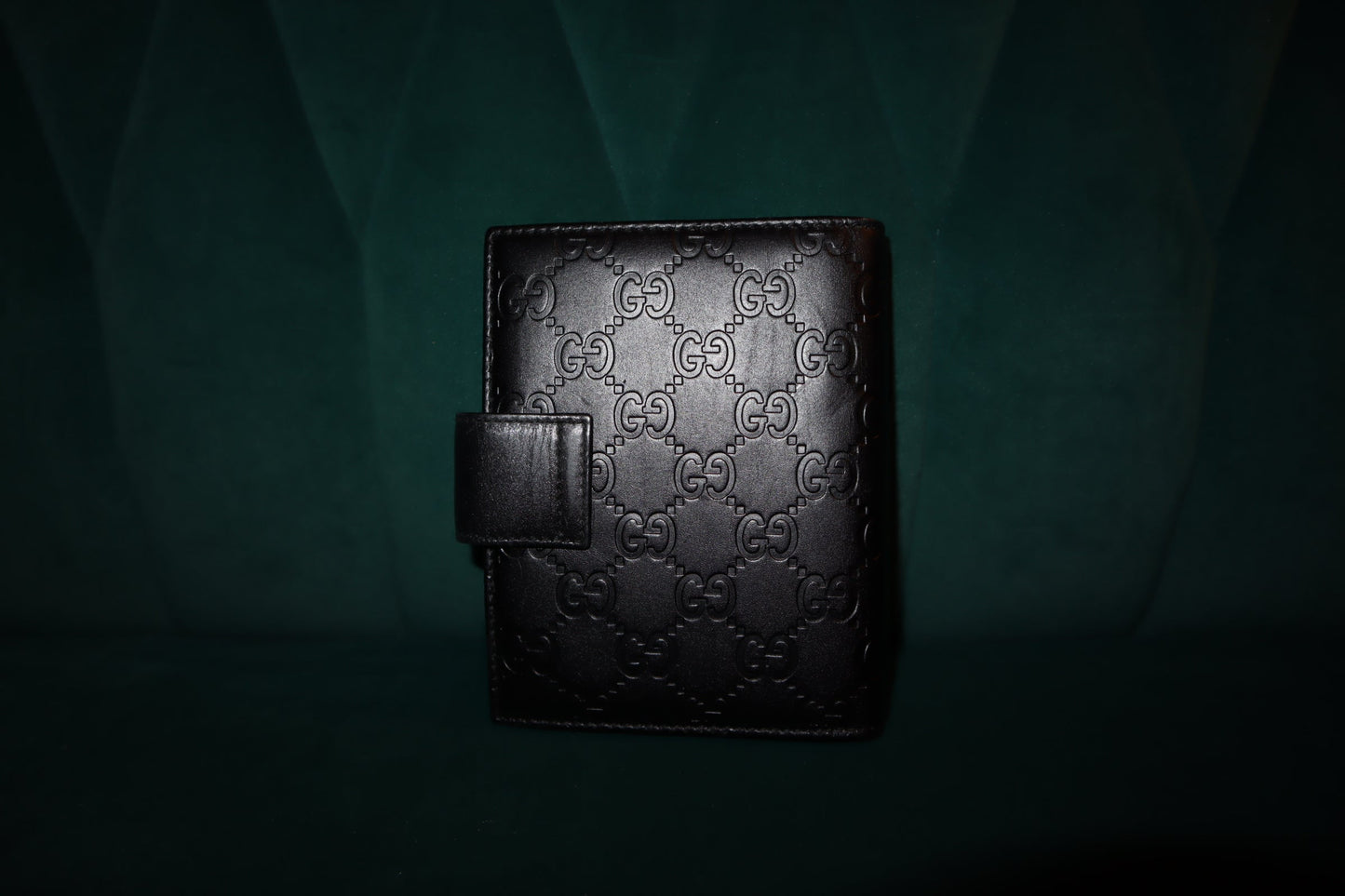 Gucci Black Leather Agenda Notebook Pre-Loved