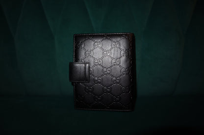 Gucci Black Leather Agenda Notebook Pre-Loved